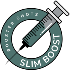A green background with the words " booster shots slim boost ".